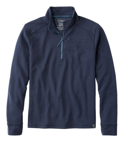 L.L.Bean | Men's VentureStretch Ottoman-Rib Pullover, Quarter-Zip