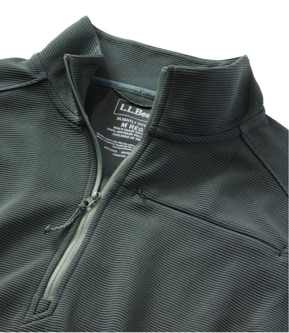 L.L.Bean | Men's VentureStretch Ottoman-Rib Pullover, Quarter-Zip