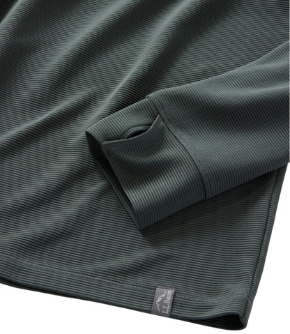 L.L.Bean | Men's VentureStretch Ottoman-Rib Pullover, Quarter-Zip