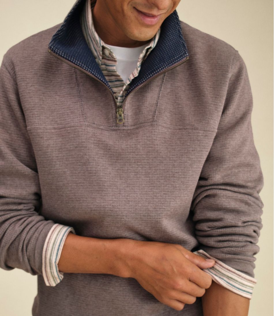 L.L.Bean | Men's All Seasons Textured Sweats, Quarter-Zip