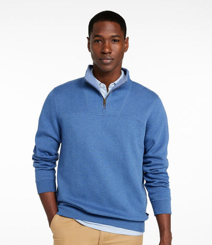 L.L.Bean | Men's All Seasons Textured Sweats, Quarter-Zip