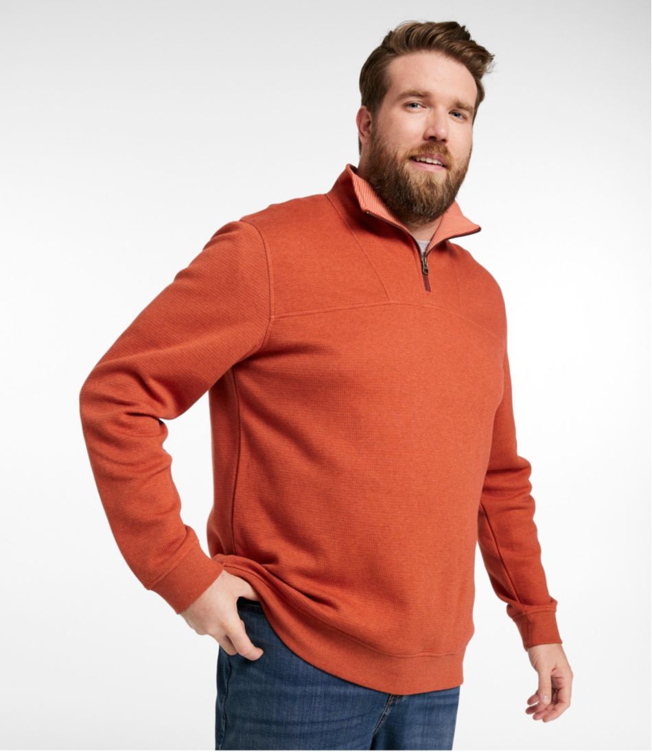 L.L.Bean | Men's All Seasons Textured Sweats, Quarter-Zip