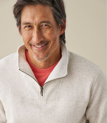 L.L.Bean | Men's All Seasons Textured Sweats, Quarter-Zip