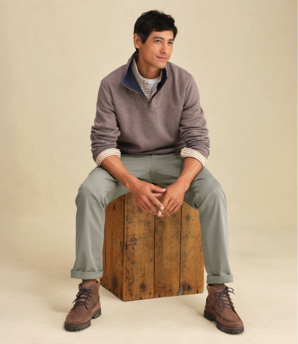 L.L.Bean | Men's All Seasons Textured Sweats, Quarter-Zip
