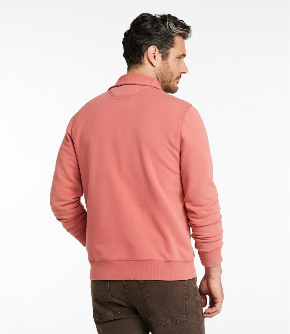 L.L.Bean | Men's Sunwashed Sweatshirt, Quarter-Zip Polo, Long-Sleeve