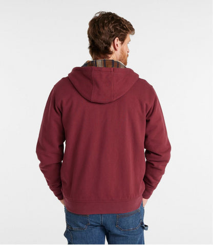 L.L.Bean | Men's Katahdin Iron Works® Hooded Sweatshirt, Flannel-Lined