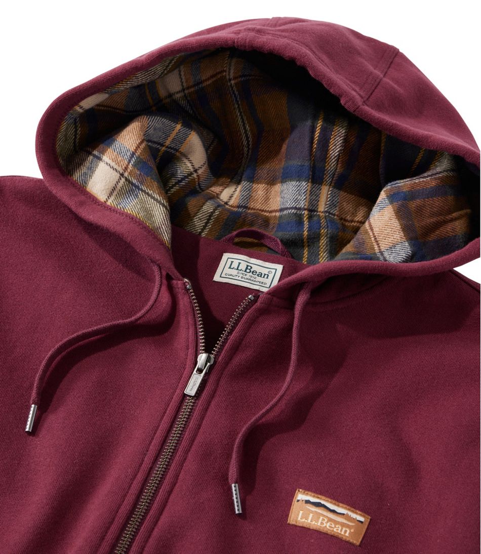 L.L.Bean | Men's Katahdin Iron Works® Hooded Sweatshirt, Flannel-Lined