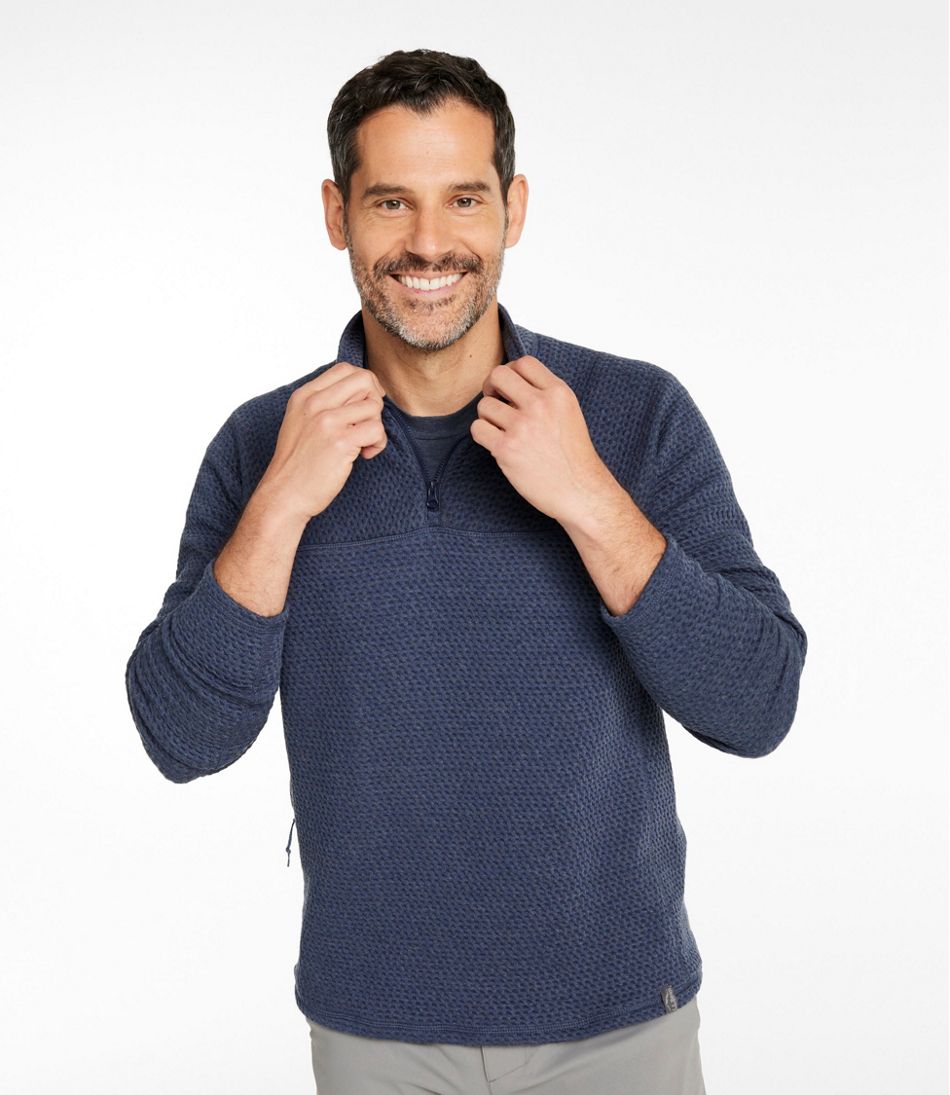 L.L.Bean | Men's Ridgeknit Pullover, Quarter-Zip