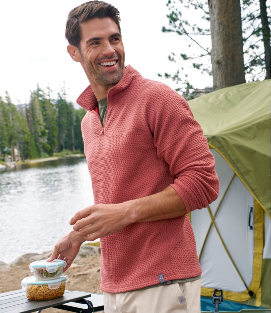 L.L.Bean | Men's Ridgeknit Pullover, Quarter-Zip