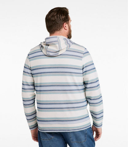 L.L.Bean | Men's Comfort Stretch Performance® Piqué, Full-Zip Hoodie, Stripe
