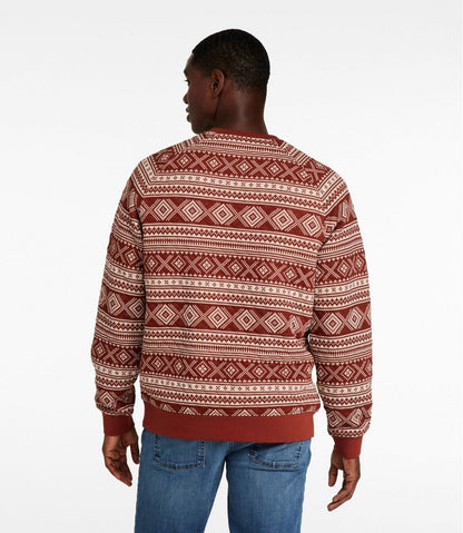 L.L.Bean | Men's Bean's Quilted Sweatshirt, Crewneck, Print