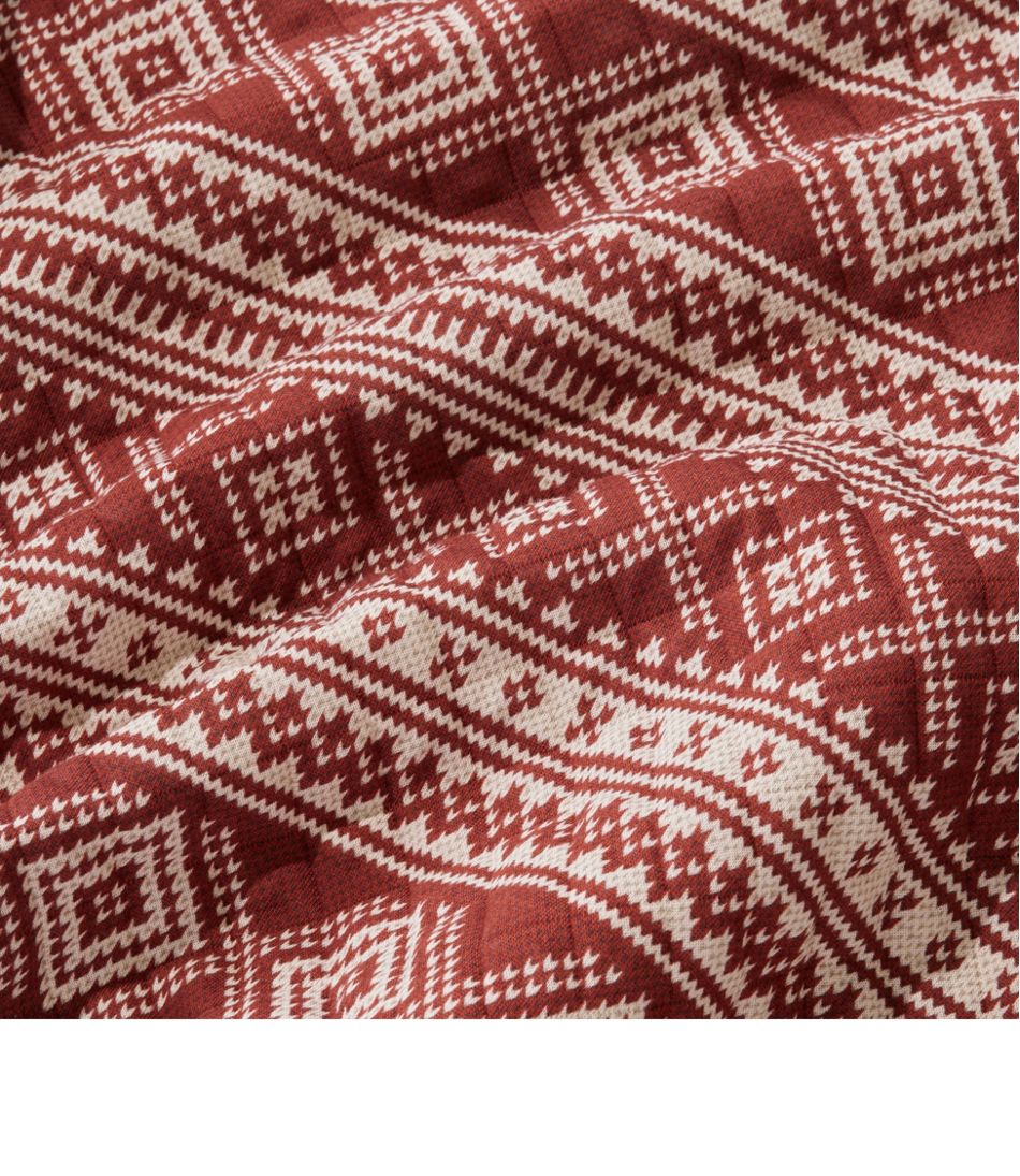 L.L.Bean | Men's Bean's Quilted Sweatshirt, Crewneck, Print