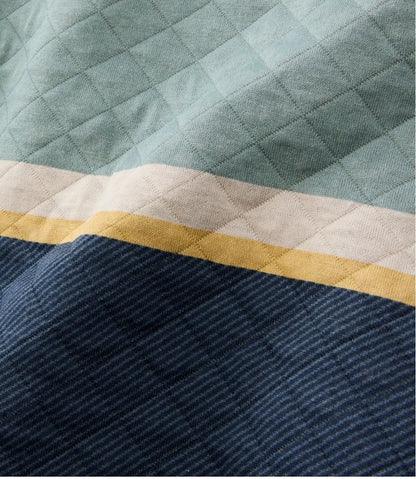 L.L.Bean | Men's Quilted Sweatshirt, Crewneck, Stripe