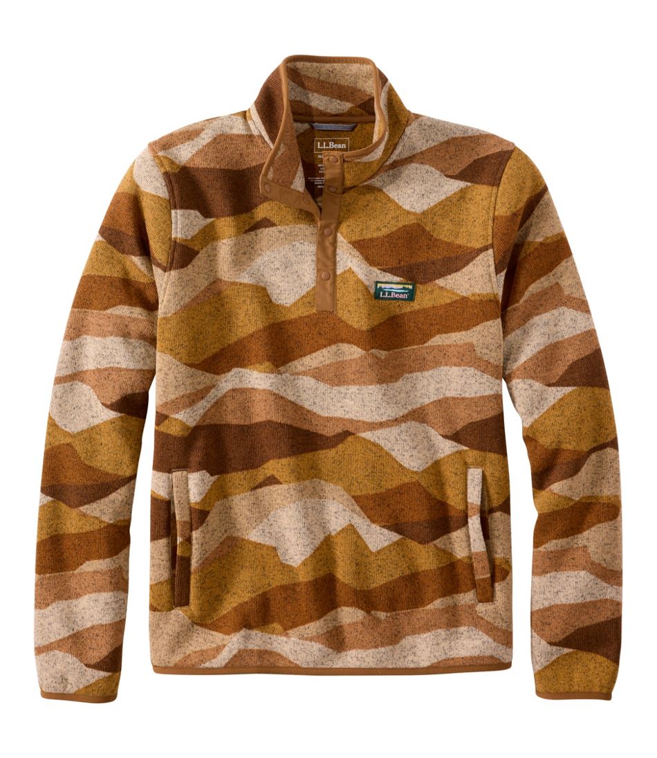 L.L.Bean | Men's L.L.Bean Sweater Fleece Pullover, Print