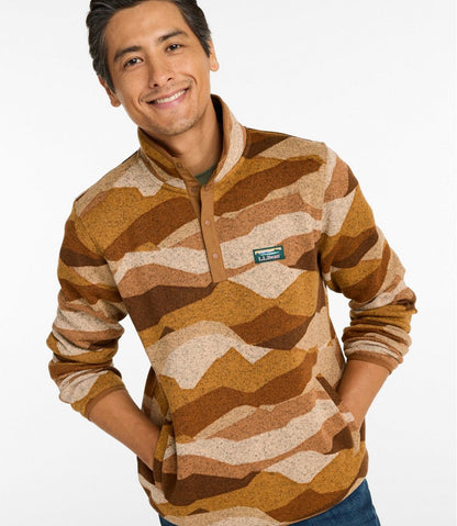 L.L.Bean | Men's L.L.Bean Sweater Fleece Pullover, Print