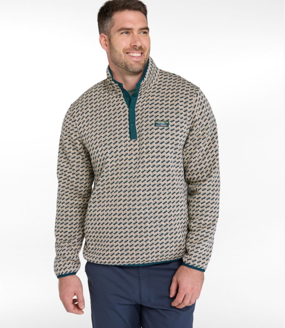 L.L.Bean | Men's L.L.Bean Sweater Fleece Pullover, Print
