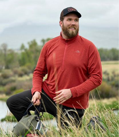 L.L.Bean | Men's Adventure Grid Fleece, Quarter-Zip