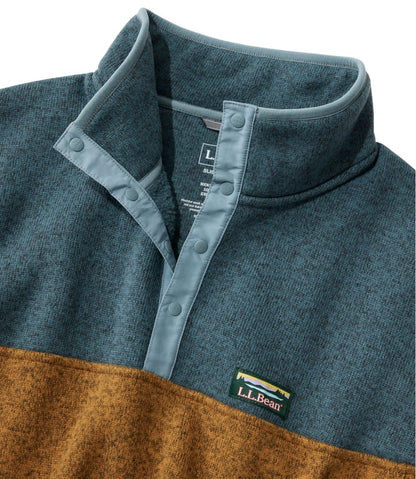 L.L.Bean | Men's L.L.Bean Sweater Fleece Pullover, Colorblock