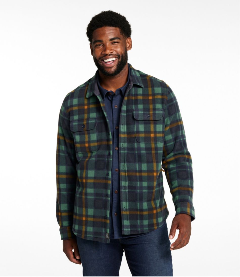 L.L.Bean | Men's Bean's Mariner Fleece Shirt, Print