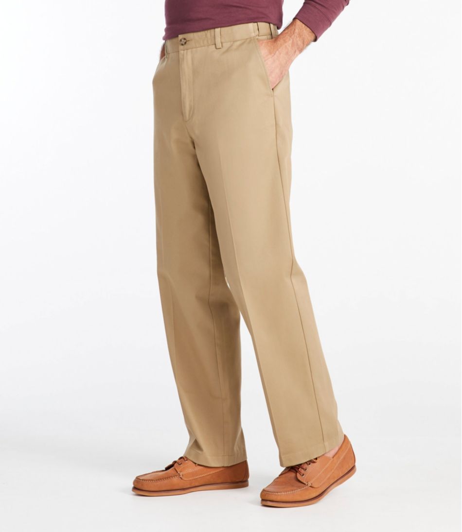L.L.Bean | Men's Wrinkle-Free Double L® Chinos, Natural Fit, Hidden Comfort, Plain Front