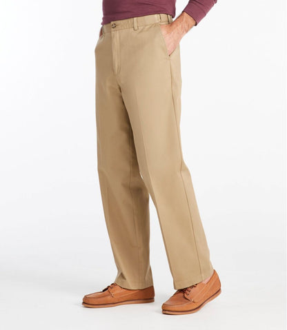 L.L.Bean | Men's Wrinkle-Free Double L® Chinos, Natural Fit, Hidden Comfort, Plain Front