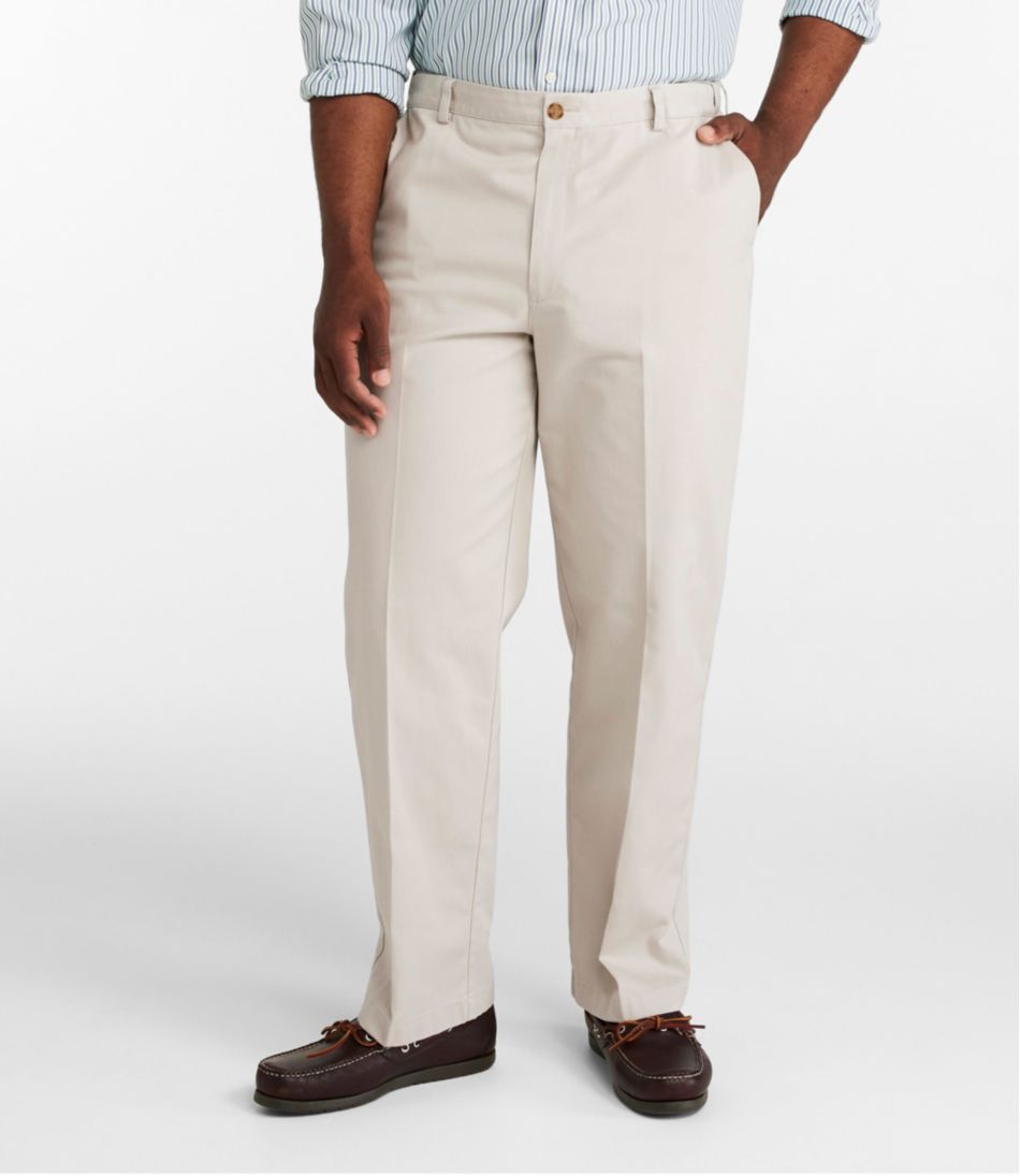 L.L.Bean | Men's Wrinkle-Free Double L® Chinos, Natural Fit, Hidden Comfort, Plain Front