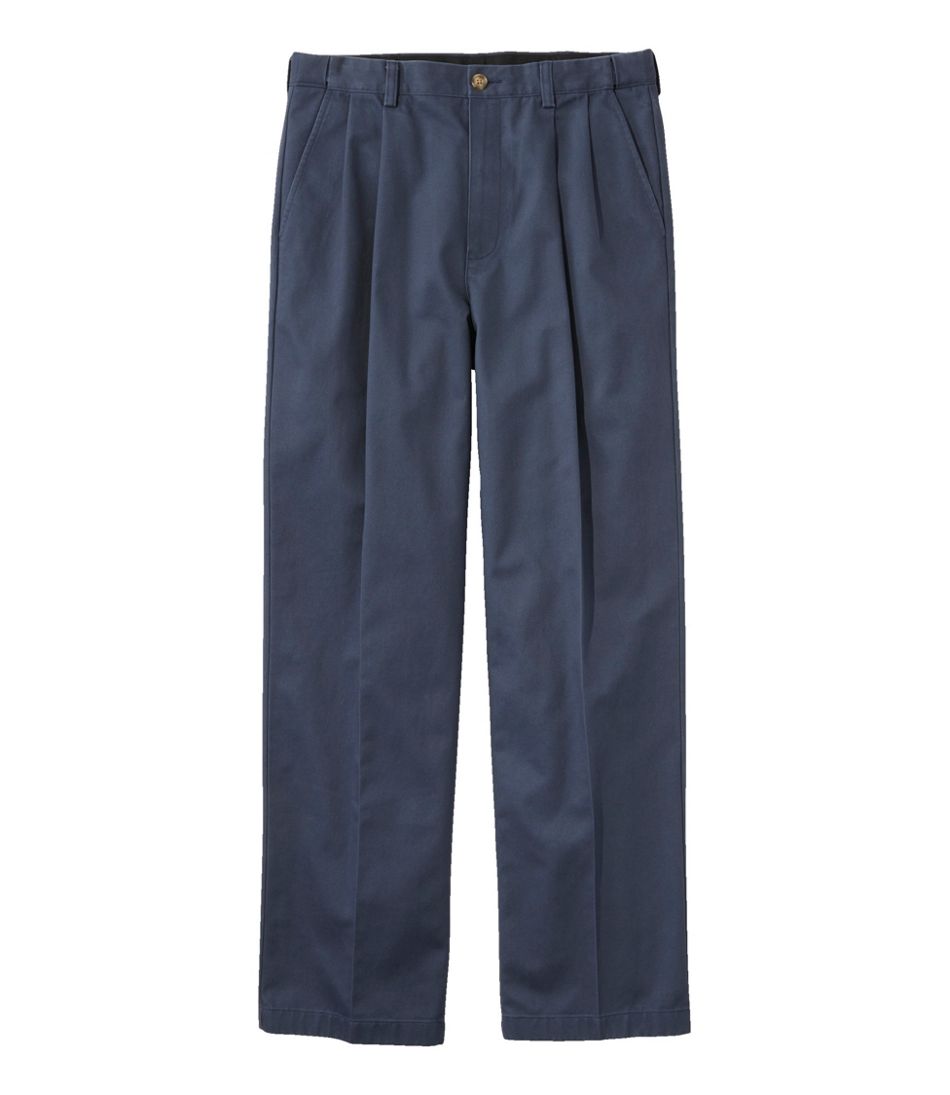 L.L.Bean | Men's Wrinkle-Free Double L® Chinos, Natural Fit, Hidden Comfort, Pleated