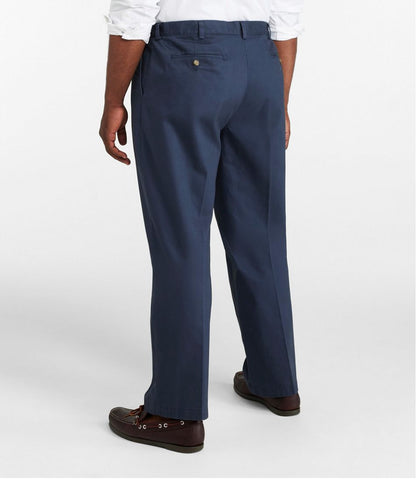 L.L.Bean | Men's Wrinkle-Free Double L® Chinos, Natural Fit, Hidden Comfort, Pleated