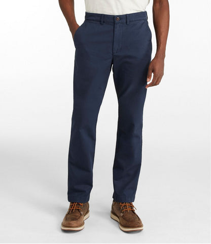 L.L.Bean | Men's Lakewashed® Stretch Khakis, Standard Athletic Fit, Tapered Leg