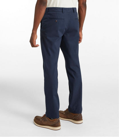 L.L.Bean | Men's Lakewashed® Stretch Khakis, Standard Athletic Fit, Tapered Leg