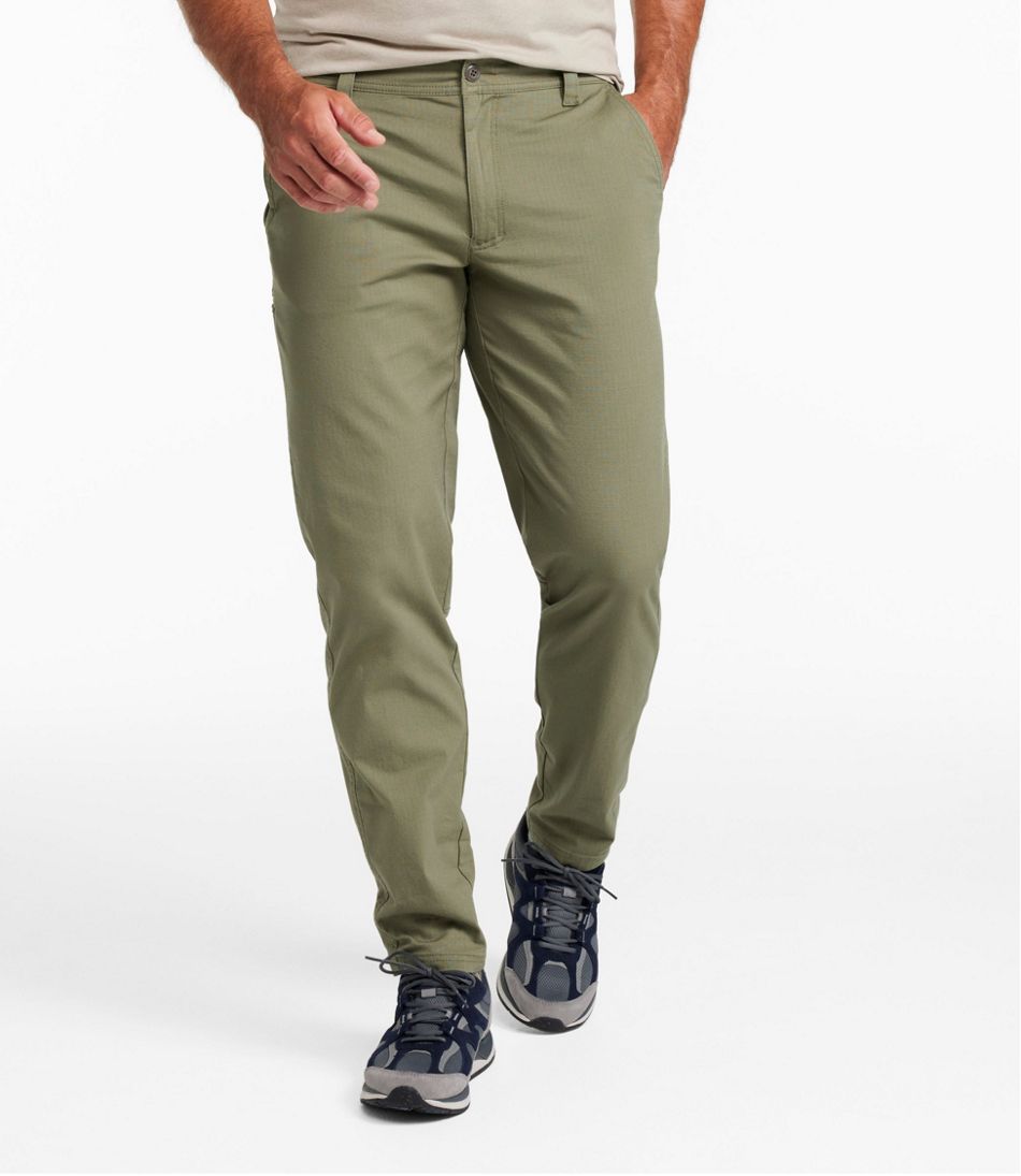 L.L.Bean | Men's Explorer Ripstop Pants, Fixed Waist, Standard Fit, Tapered Leg