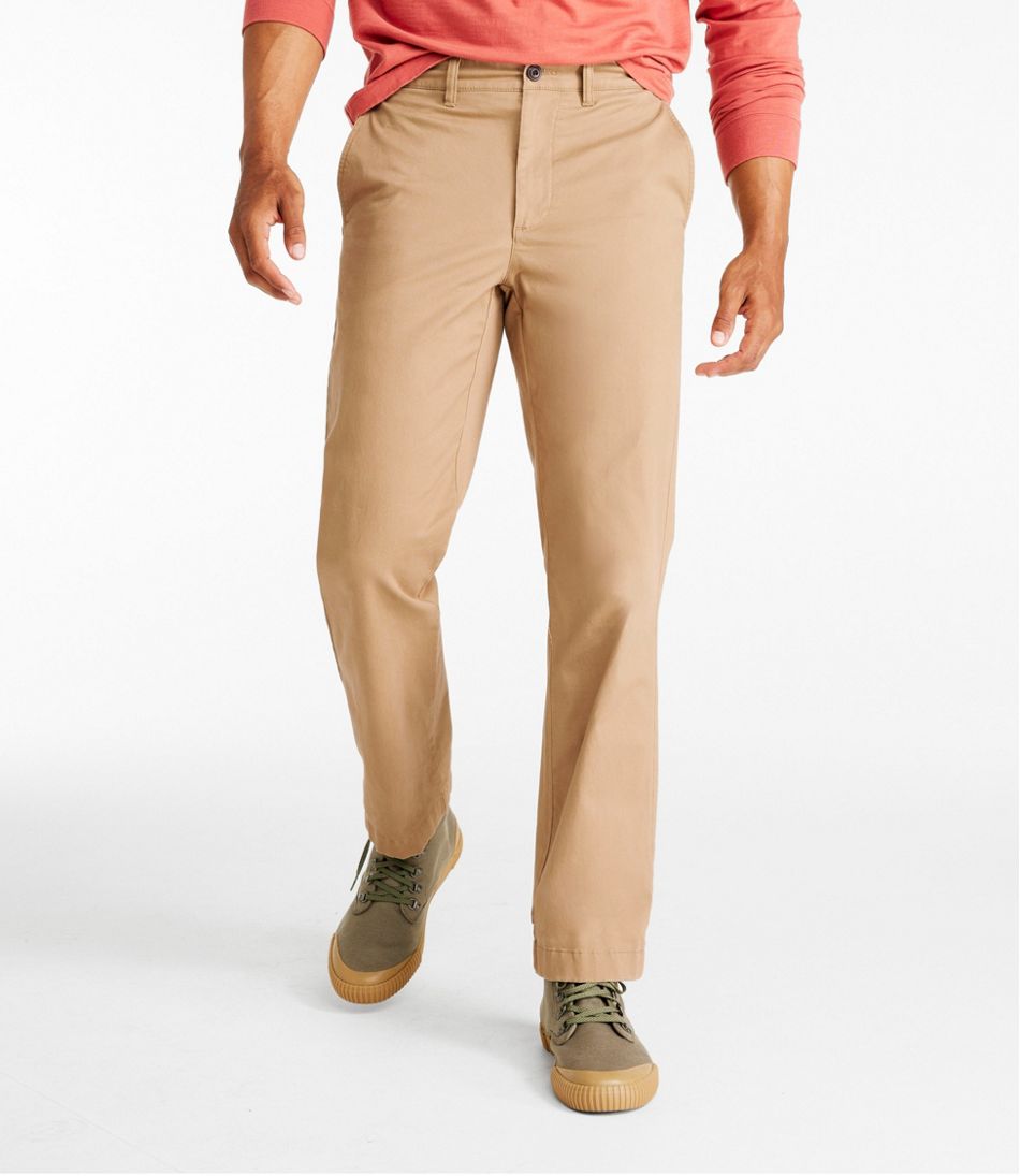 L.L.Bean | Men's Lakewashed® Stretch Khakis, Standard Fit, Straight Leg