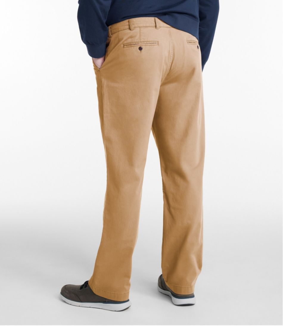 L.L.Bean | Men's Lakewashed® Stretch Khakis, Standard Fit, Straight Leg