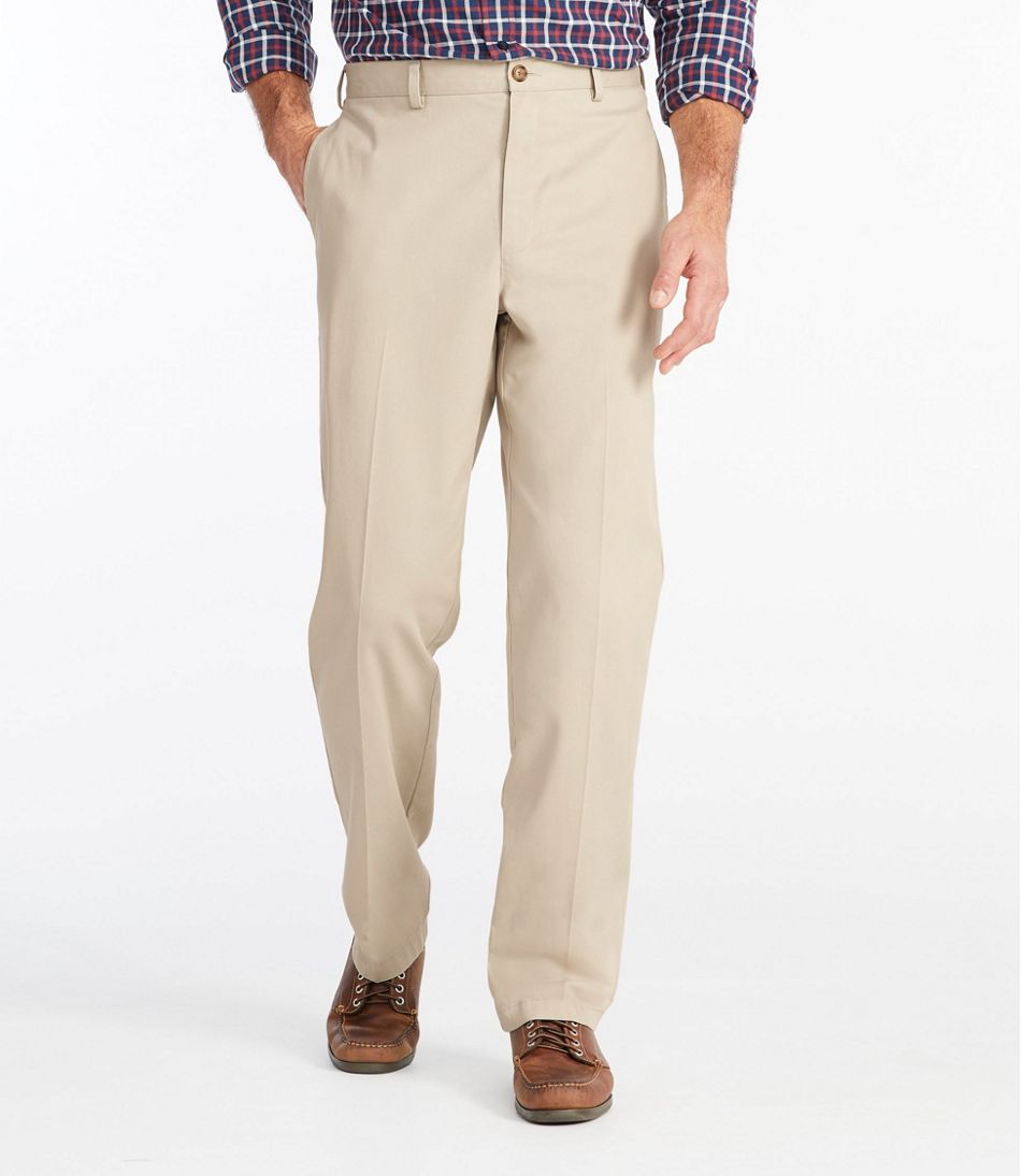 L.L.Bean | Men's Wrinkle-Free Double L® Chinos, Natural Fit, Plain Front