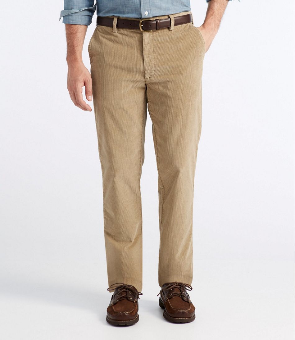 L.L.Bean | Men's L.L.Bean Stretch Country Corduroy Pants, Classic Fit, Plain Front