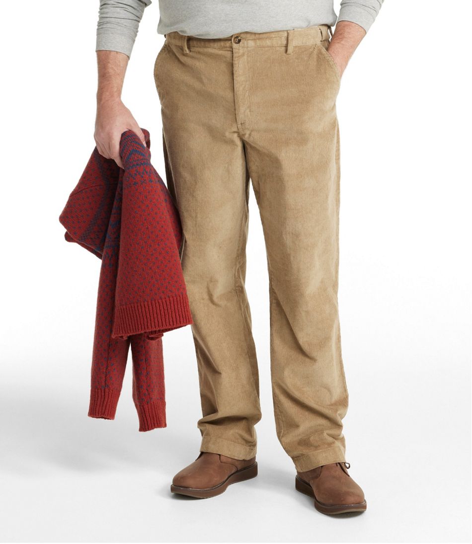 L.L.Bean | Men's L.L.Bean Stretch Country Corduroy Pants, Classic Fit, Plain Front