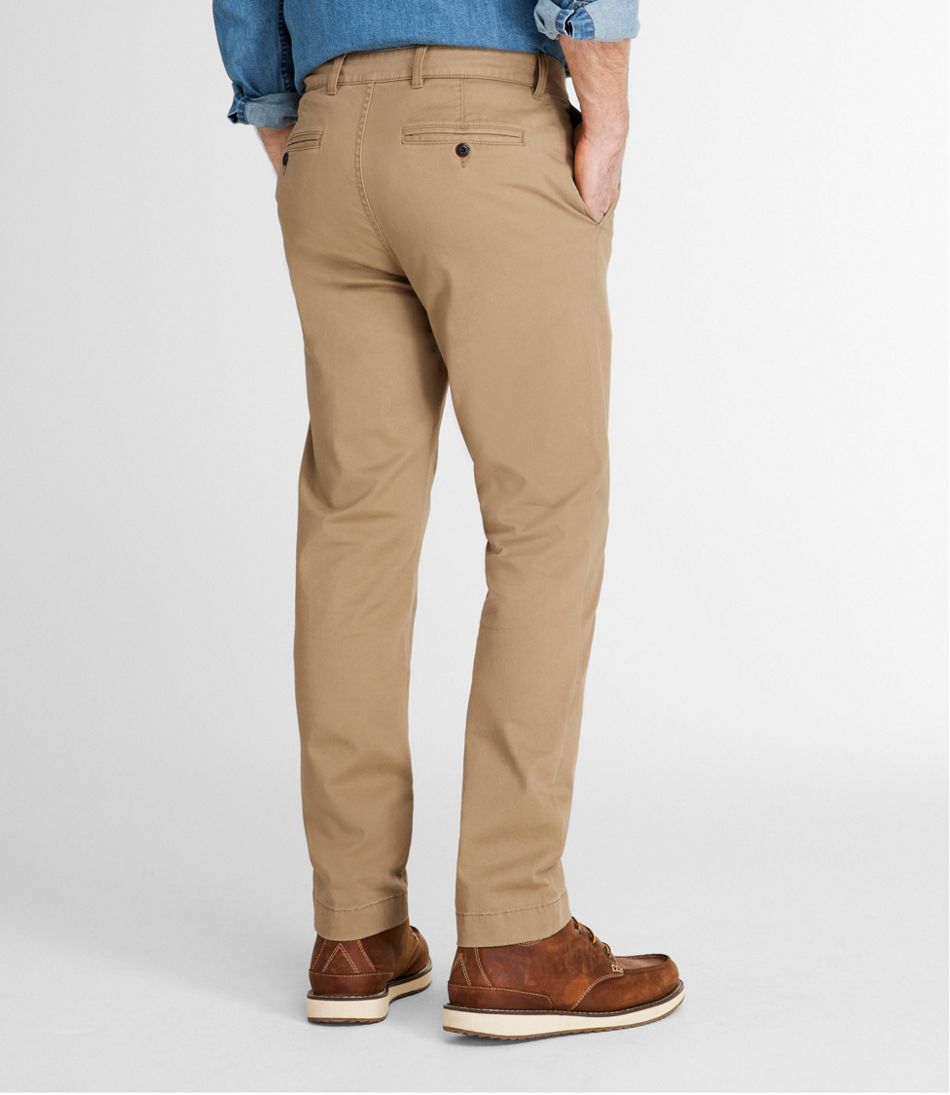 L.L.Bean | Men's Lakewashed® Stretch Khakis, Slim Fit, Straight Leg