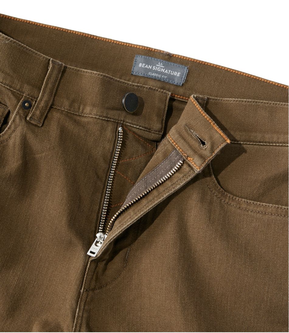 L.L.Bean | Men's Signature Northwoods Slub Twill Pants, Classic Fit, Tapered Leg