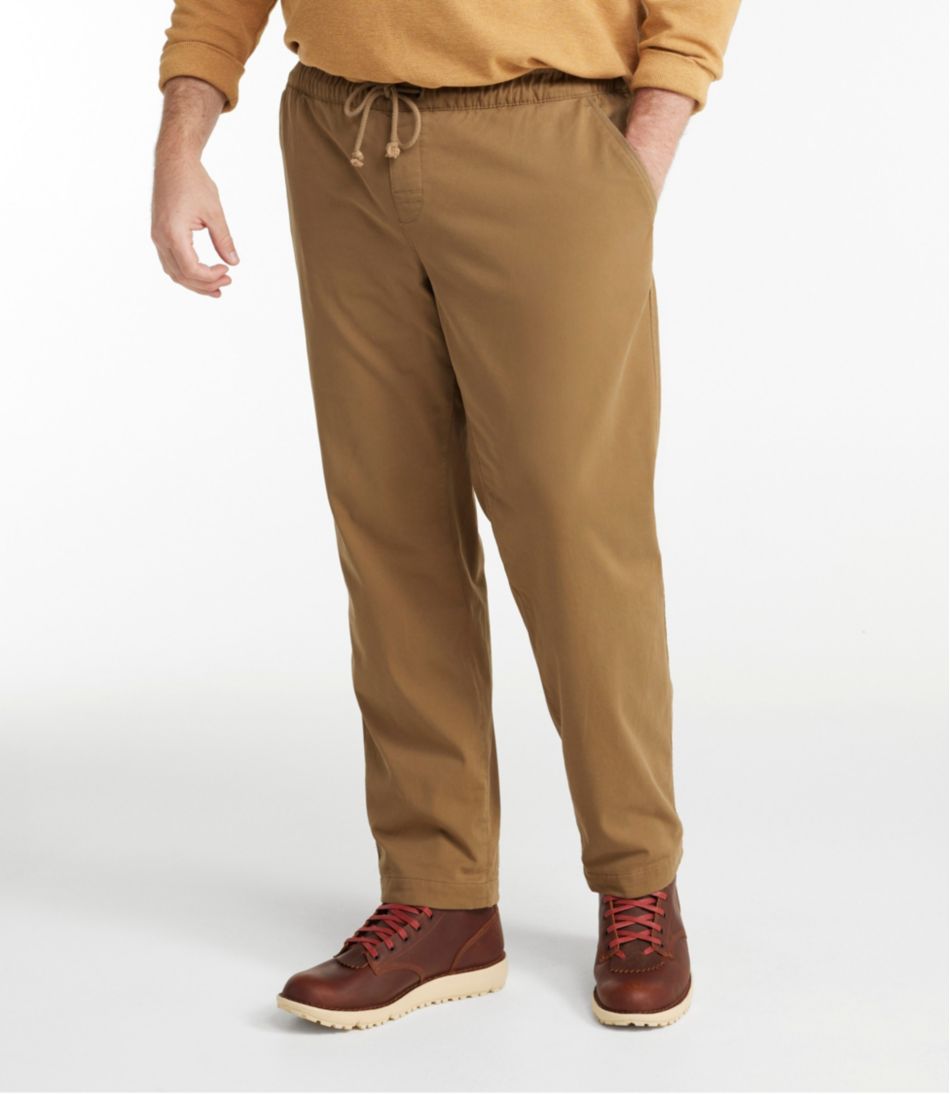 L.L.Bean | Men's Comfort Stretch Dock Pants, Standard Fit, Straight Leg, Flannel-Lined