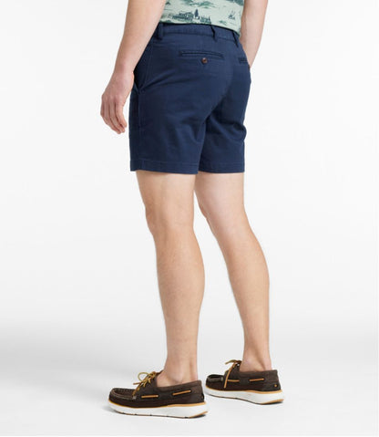 L.L.Bean | Men's Lakewashed® Stretch Khaki Shorts, 6"