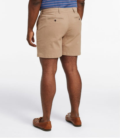 L.L.Bean | Men's Lakewashed® Stretch Khaki Shorts, 6"