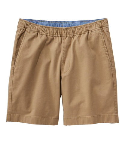 L.L.Bean | Men's Lakewashed Stretch Khaki Shorts, Pull-On, 8"