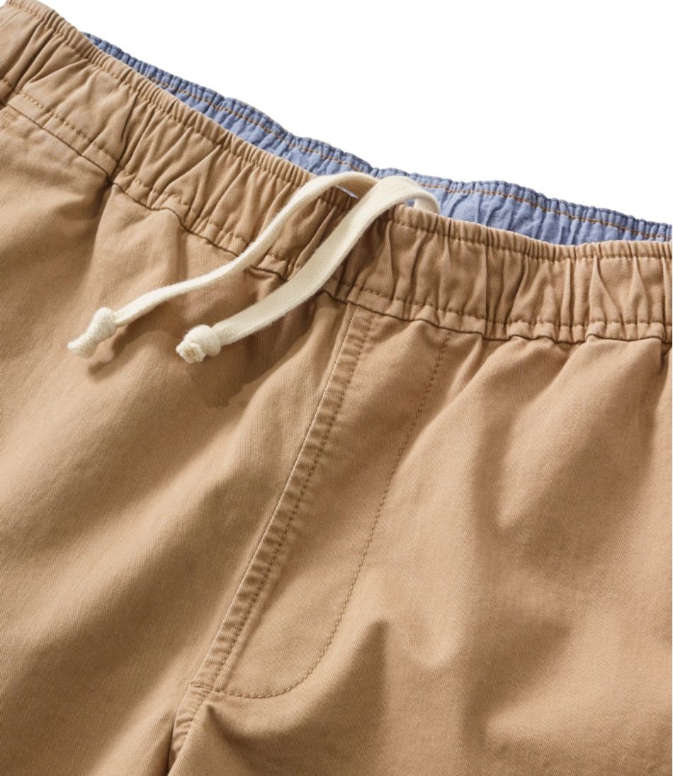 L.L.Bean | Men's Lakewashed Stretch Khaki Shorts, Pull-On, 8"