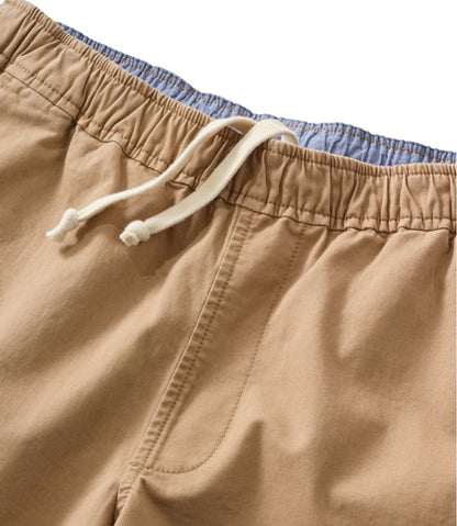 L.L.Bean | Men's Lakewashed Stretch Khaki Shorts, Pull-On, 8"