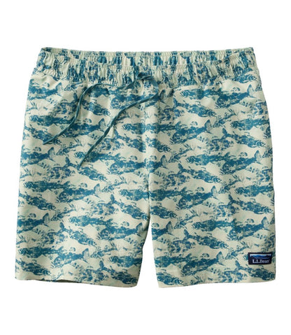L.L.Bean | Men's Vacationland Stretch Swim Trunks, Print, 6"