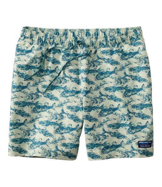 L.L.Bean | Men's Vacationland Stretch Swim Trunks, Print, 6"