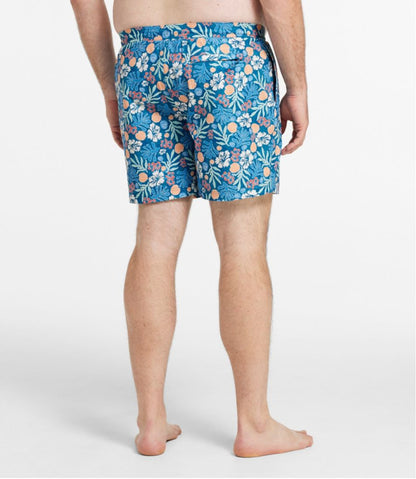 L.L.Bean | Men's Vacationland Stretch Swim Trunks, Print, 6"
