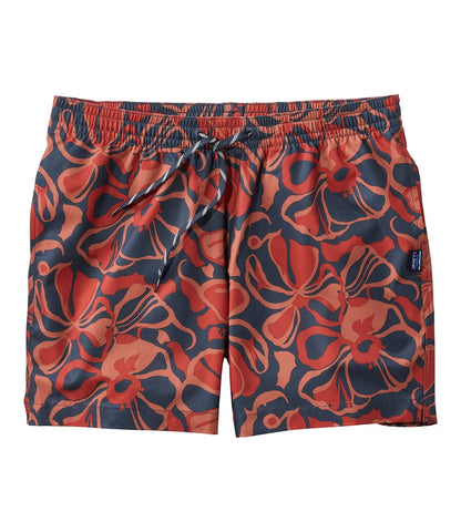 Carbon Navy Abstract Hibiscus,Small