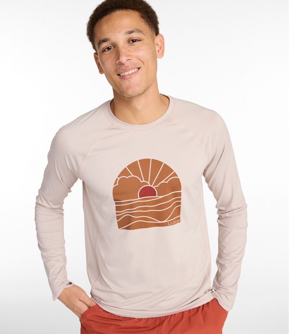 L.L.Bean | Men's Swift River Cooling Rash Guard, Graphic