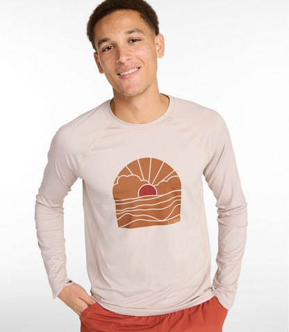 L.L.Bean | Men's Swift River Cooling Rash Guard, Graphic